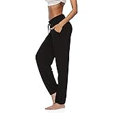 DIBAOLONG Womens Yoga Pants Wide Leg Comfy Drawstring Loose Straight Lounge Running Workout Legging