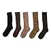 Tusong Womens 5 Pairs Soft Comfortable Warm socks media corta socks (Boots socks), Boots Socks, One Size