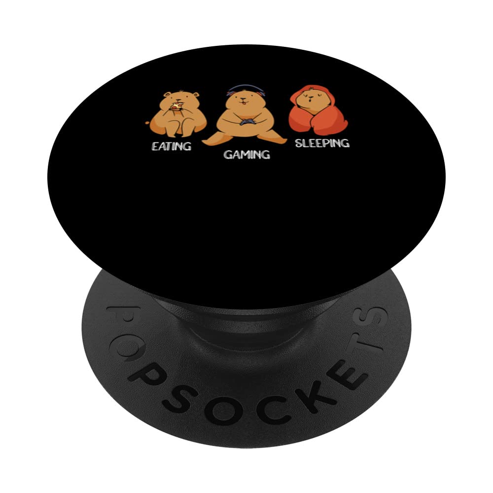 Eating Gaming Sleeping Gaming Video Game Player Gamer Nerd PopSockets Swappable PopGrip