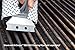 Q-Swiper BBQ Grill Brush with Stainless Steel Scraper. Bristle Free and Wire Free Cleaning. Safe way to remove Grease and Grime. Ideal use with the Q-Swiper Grill Cleaning Wipes (sold separately).