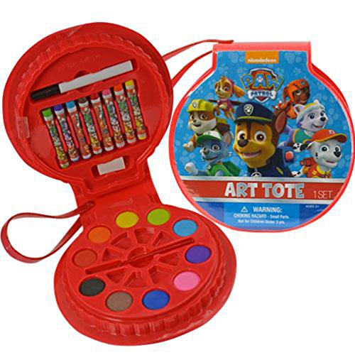 Nickelodeon Paw Patrol Take-Along Circle Art Case - 21 Piece Art Set