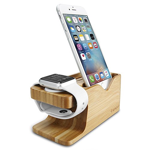 S370 Progettato per Supporto Apple Watch Ultra 3/2/1 49mm, Series 11/10/9/8/7/6/5/SE/4/3/2/1 - Wood