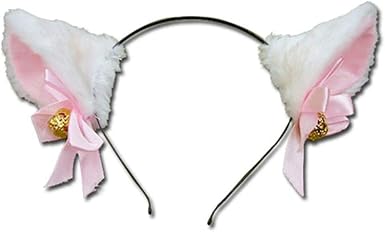 Black Sugar Serre Tete Grelot Pince Noir Ou Blanc Barrette Cheveux Oreille De Chat Animaux Clochettes Cosplay Neko Kawaii Deguisement Nekomimi Blanc Amazon Fr Vetements Et Accessoires