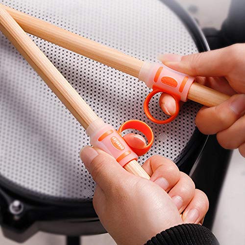 MOGOI Drum Stick Control Clip Drumstick Accessories, Drumsticks Aid Auxiliary Tool, Anti-Slip, Drop-Proof, Easy Stick Twirl, Good for Beginner Drummer (Pack of 2) - Thumbnail 4