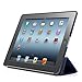 KHOMO - iPad 2 3 and 4 Generation Case - Dual Series - Super Slim Twill Dark Blue Cover with Rubberized Back and Smart Auto Wake Sleep Feature for Apple iPad 2, 3rd and 4th