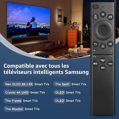 Universal Replacement Remote Control for Samsung TV - Smart Remote Control with Shortcut Buttons for Samsung TVs