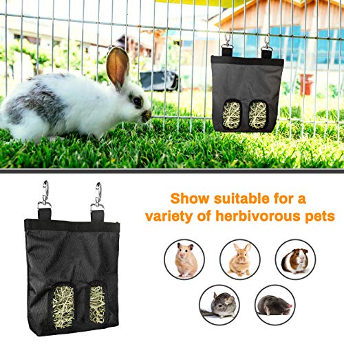 Hooizak voor cavia's E-More Voeder voor konijnenhooi met hangende band Hooizak Hangende voederzak Geschikt voor cavia's… - Afbeelding 6