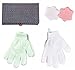 Exfoliating Glove Konjac Facial Sponge Holiday Christmas Gift Set for Women- Bath Accessories For Normal Sensitive Oily Acne Skin Gentle Face Scrub Cleanser and Exfoliation Skin Relaxation Kit