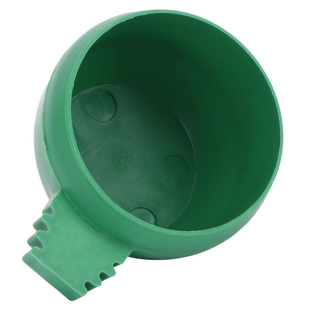 15Pcs Bird Seed Food Feeder Round Shape Dish Water Feeder Bowl Bird Food Bowl Thickened Cage Food Container Water Feeding Bowl
