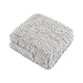 Comfort Spaces Shaggy Long Fur Light-Weight Blanekt with Pillow Cover, Ultra Soft and Warm Throws for Couch, Bed, 50