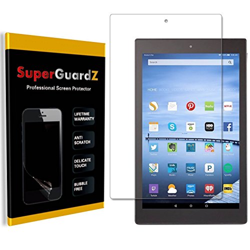 [3-Pack] Fire HD 10 (7th Gen, 2017) Screen Protector - SuperGuardZ, Anti-Glare, Matte, Anti-Fingerprint, Anti-Scratch, Anti-Bubble [Lifetime Replacement]
