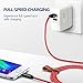 JSAUX Micro USB Cable Android, (2-Pack 6.6FT) Micro USB to USB A High Speed Sync Charger Nylon Braided Cord Compatible Samsung Galaxy S6 S7 Edge J7 Note 5,Kindle,LG,Xbox,PS4,Camera,Smartphones(Red)