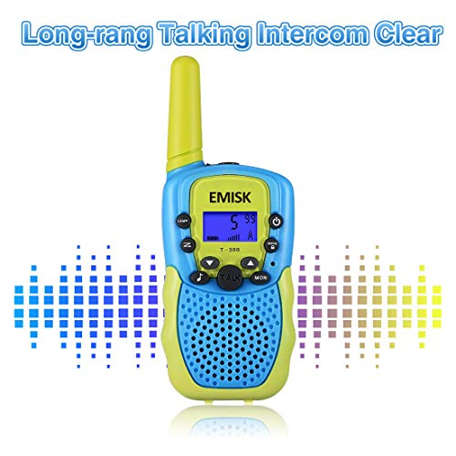 EMISK Toys for 3-12 Years Boys Girls, Walkie Talkies for Kids 22 Channels 2 Way Radios with Flashlig - //coolthings.us