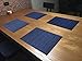 Texture Design Woven PVC Placemat (Navy), Set of 4