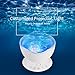 [Upgraded Model] Ecandy Remote Control Ocean Wave Projector ,Aurora Night Light Projector with Build-in Speaker, Mood Light for Baby Nursery, Adults and Kids Bedroom, Living Room (White)