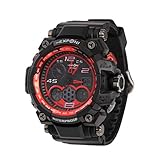 Men’s Sports Watch, Analog Digital Watch Outdoor Waterproof Wrist Watch Electronic Quartz Movement Military Watch LED Backlight Watches for Men