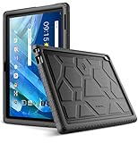 Lenovo Moto Tab Case, Poetic TurtleSkin Series [Corner/Bumper Protection][Grip][[Bottom Air Vents] Protective Silicone Case for Lenovo Moto Tab (X704A)/Lenovo Tab 4 10 Plus Tablet - Black