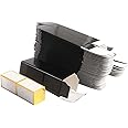 COSIDEA 50 PCS Empty Black Lip Gloss Boxes W28 xW28 xH89mm / W1.02xW1.02xH3.5 inch, Cosmetic Perfume/Mascara Box Packaging for Small Business Wholesale, small Kraft Paper Box Luxury Holder Wrapping