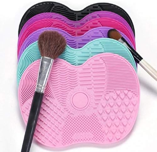 The Special Day Silicone Brush Cleaner Cosmetic Makeup Washing Brush Gel Cleaning Mat (Black)