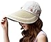 Jemis Women's X-Large Brim Sun Visor (Beige)