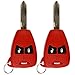 KeylessOption Keyless Entry Remote Control Car Key Fob Replacement for OHT692427AA KOBDT04A Red (Pack of 2)