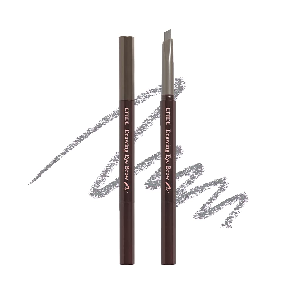 Etude House Drawing Eye Brow 0.25g #5 Gray 21AD | Long Lasting Eyebrow Pencil | Soft Textured Natural Daily Look Eyebrow Makeup | K-beauty