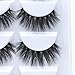 3D Real Mink False Eyelashes, Handmade Reusable Mink Lashes, Luxurious Wispy Natural Cross Thick Long Lashes, 2 Boxes/10 Pairs
