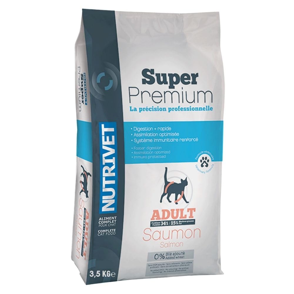 Nutrivet Super Premium Cat Salmon from 1 year 3.5 kg bag