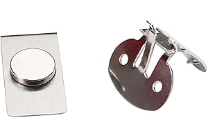 Tie Stay Clips - Magnetic Invisible Tie Clip,Stainless Steel Metal Shirt Tie Clips,Floating and Anti-Swing Tie Holder Clips M