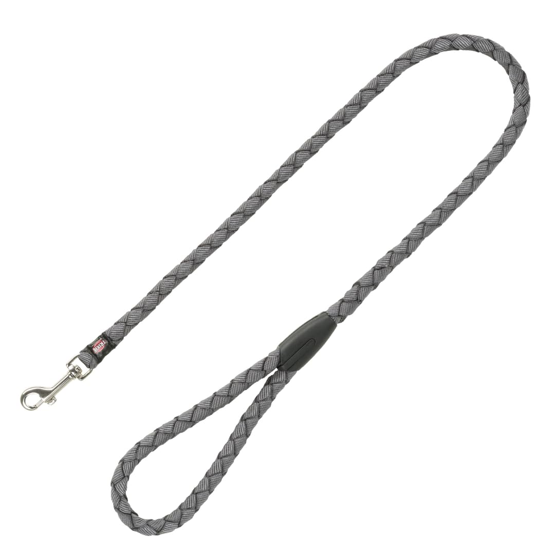 TRIXIE dog lead Cavo leash S–M, 39.37 inches, ø 0.47 inches in graphite - short lead for good control - for small to medium-sized dogs - 143416