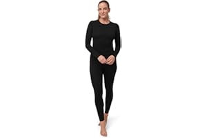 DANISH ENDURANCE Merino Wool Base Layer Set Women, Top and Bottom Set, Thermal Underwear for Womens, Tights, Long Sleeve