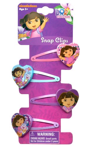 Metal Dora The ExplorerTM Hair Snaps - Set 4