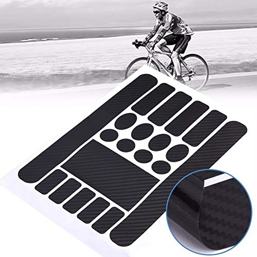 INLAR Bicycle Sticker 20 in 1 Paster Chain Road Mountain Bike DIY Removable Universal Self Adhesive Part Decal Guard Cover Frame Protector Scratch Resistant