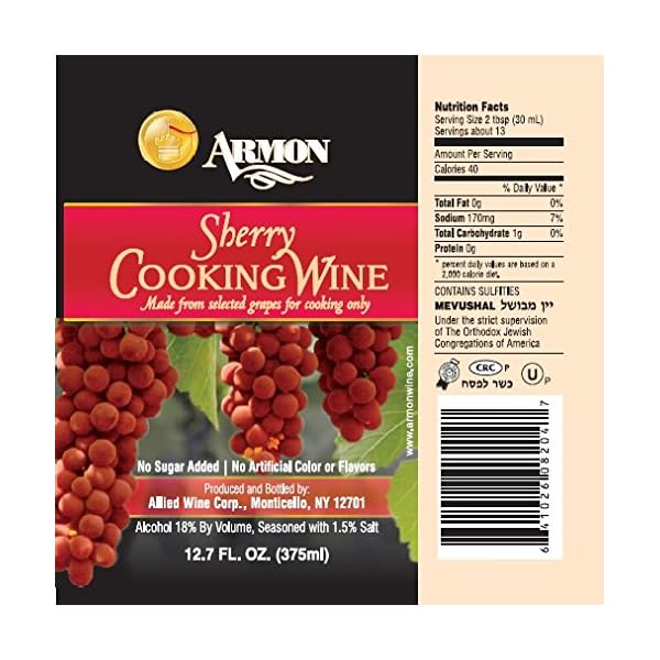 Armon Sherry cooking wine 375 ml