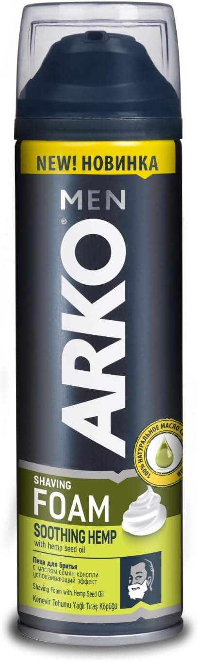 Arko Soothing Hemp Shaving Foam 200ml by The Shave Factory