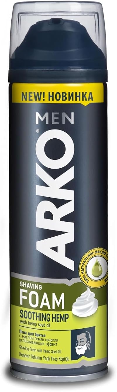 Arko Soothing Hemp Shaving Foam 200ml by The Shave Factory