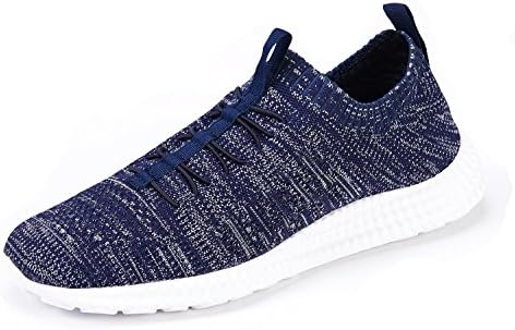 CHUI Men Walking Running Shoes Fashion Casual Sneakers Tennis Shoes Blue Sneakers for Men CSK037N1-44