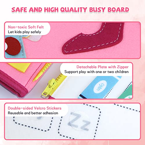 Busy Board Montessori Sensory Toys for Toddlers 1 2 3 4 5 Year Old Boys ...