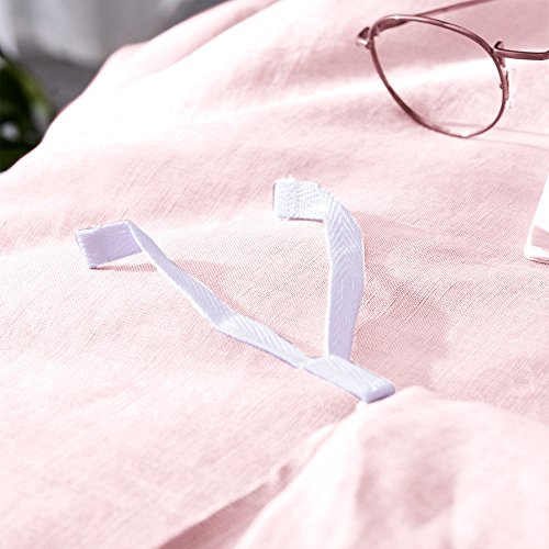 Merryfeel 100% Linen Duvet Cover Set - King - Light Pink - Thumbnail 2