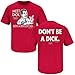Louisville Cardinals Fans. Don't be a Dick Red T-Shirt (S-3X)
