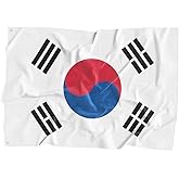 South Korea National Flag Korean Flag Polyester Fiber 3x5 Feet Flag, Bright Colors And Anti-ultraviolet Fade Flag Indoor Outdoor Banner