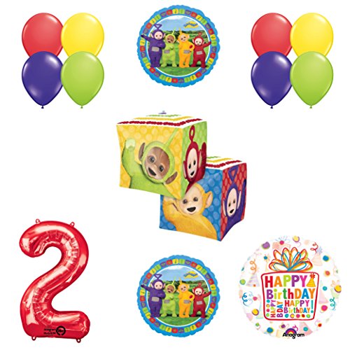 Teletubbies 2nd birthday CUBZ Balloon Birthday Party supplies and Decorations