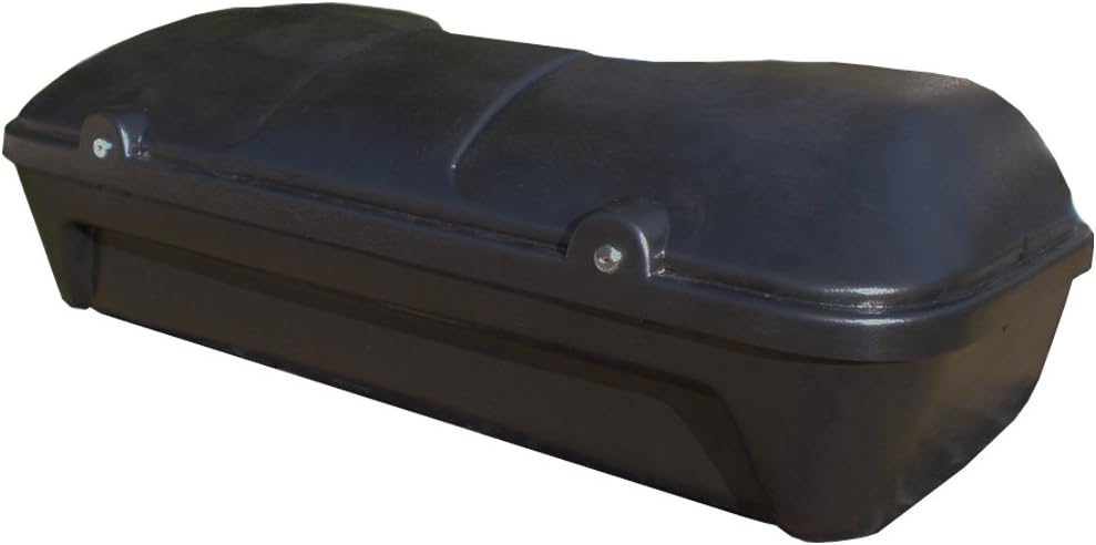 130 Liter Universal ATV - Quad Top Case Cargo Box, made from ABS plastic, lockable and incl. backrest and mounting material and reinforced ground plate