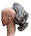 Sweet Short Curly Pony Tail Hair Extension, (Claw Grip) (23 Salt and Pepper Mix) Synthetic