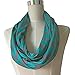 Pop Fashion Womens Chevron Print Pattern Infinity Scarf Wrap with Zipper Pocket, Best Travel Infinity Scarves for Women