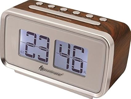 Soundmaster UR105BR Uhrenradio holzfarben