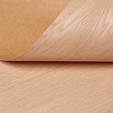 Edge Supply Ultra Flex Red Oak Wood Veneer Sheet Flat Cut, 24" x 96", Non Glued, 10 mil Paper Back, &ldquo;A&rdquo; Grade Veneer Face &ndash; Easy to Apply Veneer Sheet