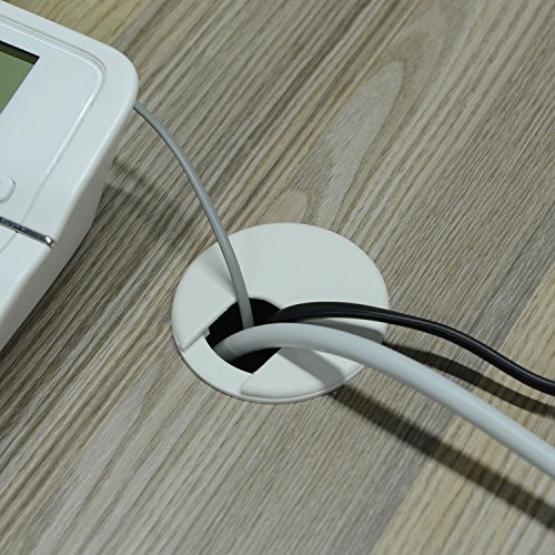 4 White+Desk+Grommet+Pack