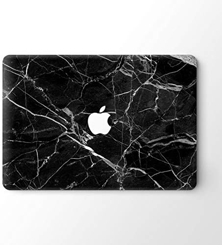 DowBier MacBook Decal Vinyl Skin Sticker Cover Anti-Scratch Decal for Apple MacBook (MacBook Air 13"/Inch(A1369,A1466), Black Marble)