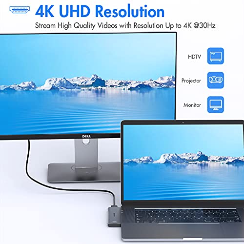 USB C Adapter for MacBook Pro, Air Multiport Accessories, 7 IN 2 Mac Adaptor with 4K HDMI,2 3.0,SD/TF, 100W PD USBC Hub Dongle Pro 2020/2019/2018 16" 15" 13" - Image 7